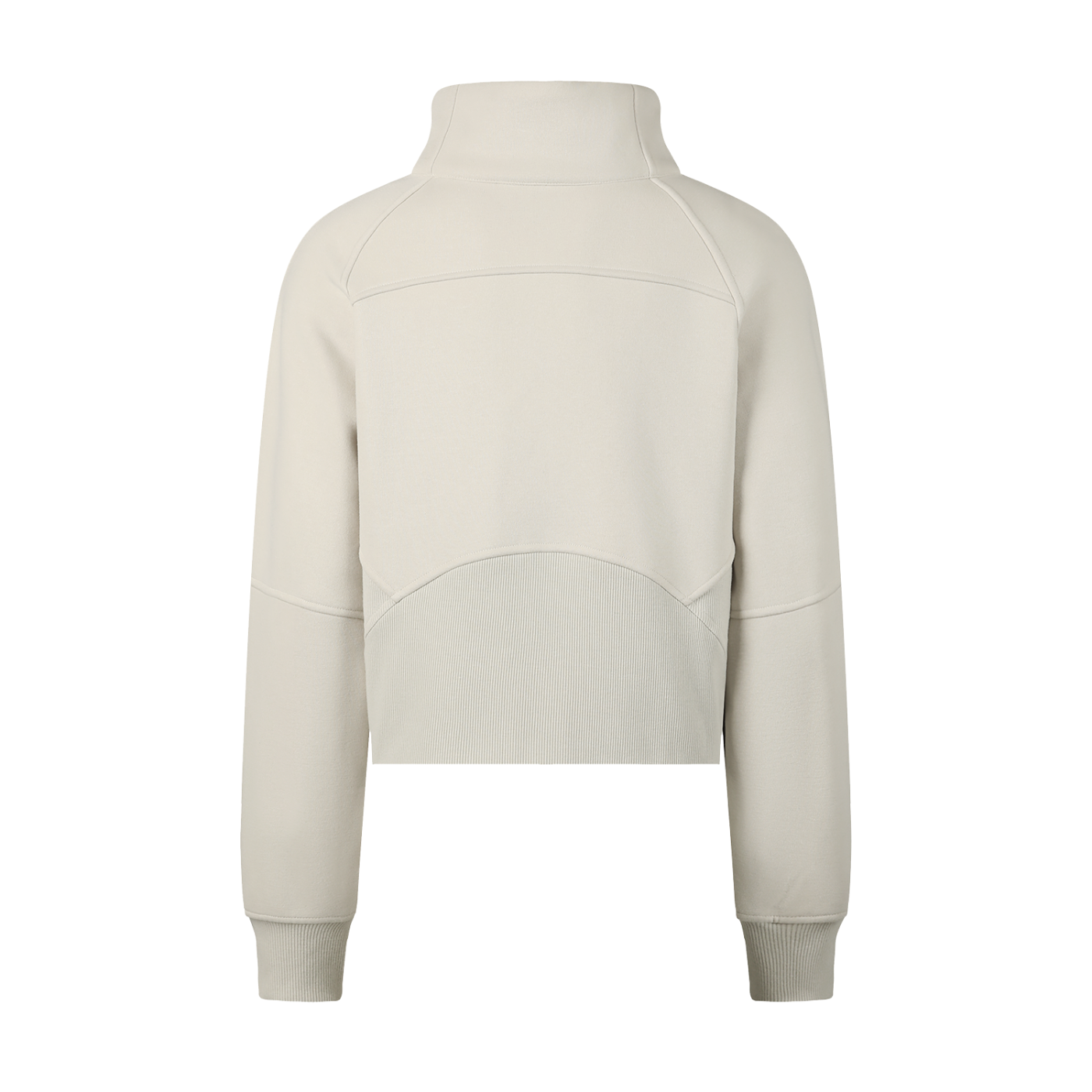 "Hearts" Cropped Half-Zip Sweatshirt
