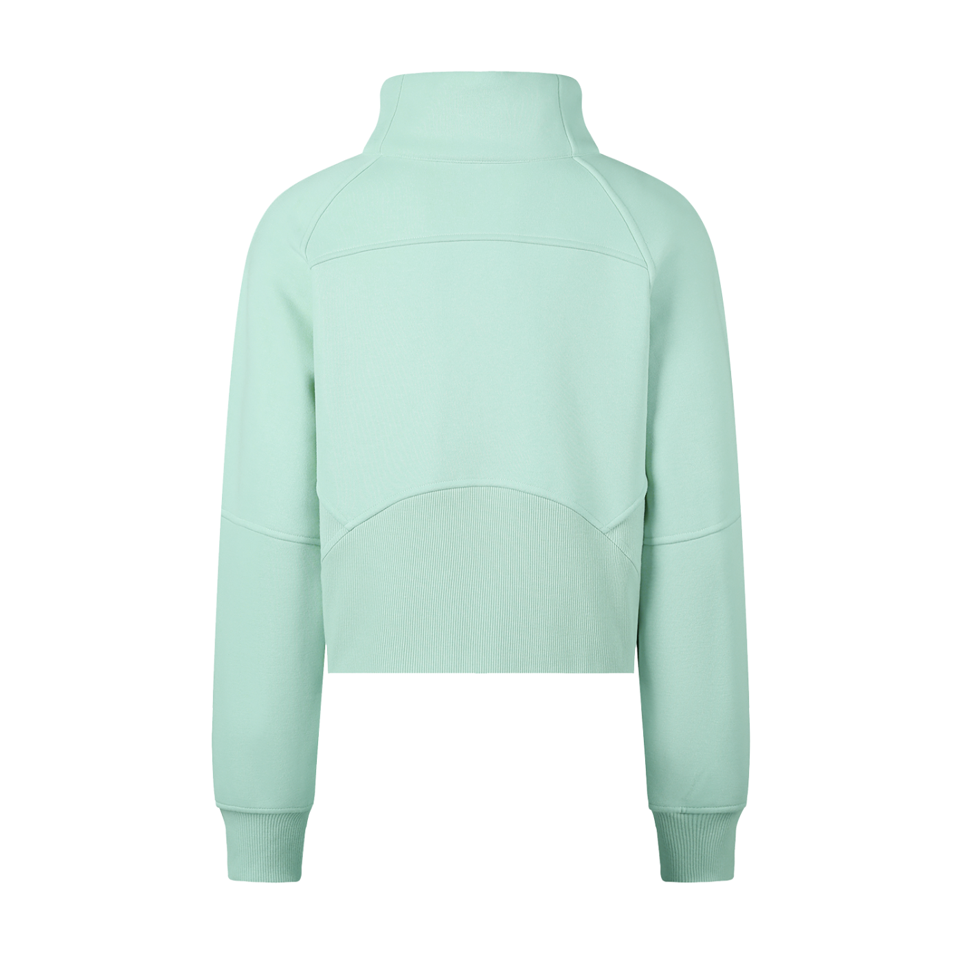 "Hearts" Cropped Half-Zip Sweatshirt